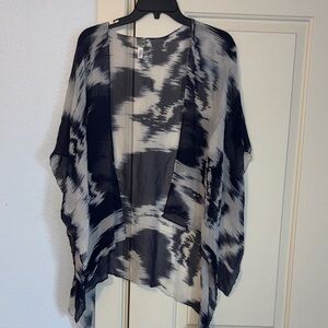 Chico's Silk wrap Blue and White